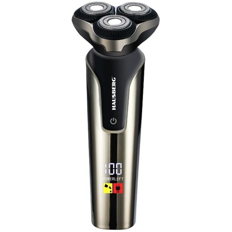 Hausberg HB-78GR újratölthető szakállvágó, 1200 mAh, IPX6, USB Type-C