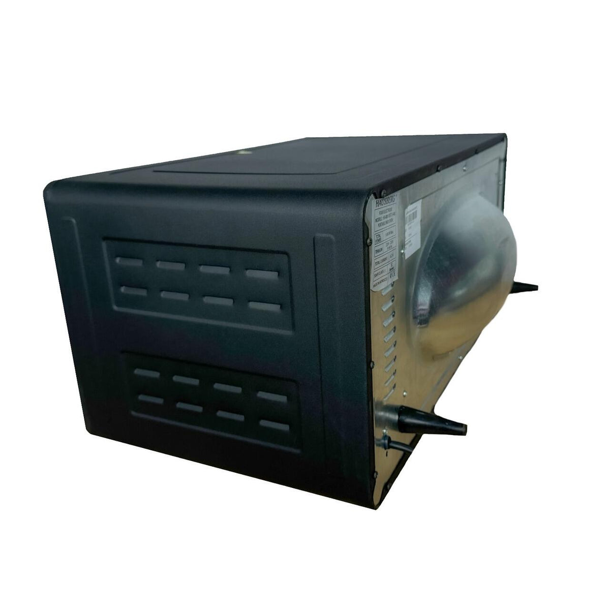 Rustic HAUSBERG HB-8001RST elektromos sütő, 1400W, 48l, mechanikus időzítő, állítható termosztát, 4 tálcamagasság, magas hőmérsékletnek ellenálló üvegajtó, mechanikus panel, fekete-arany