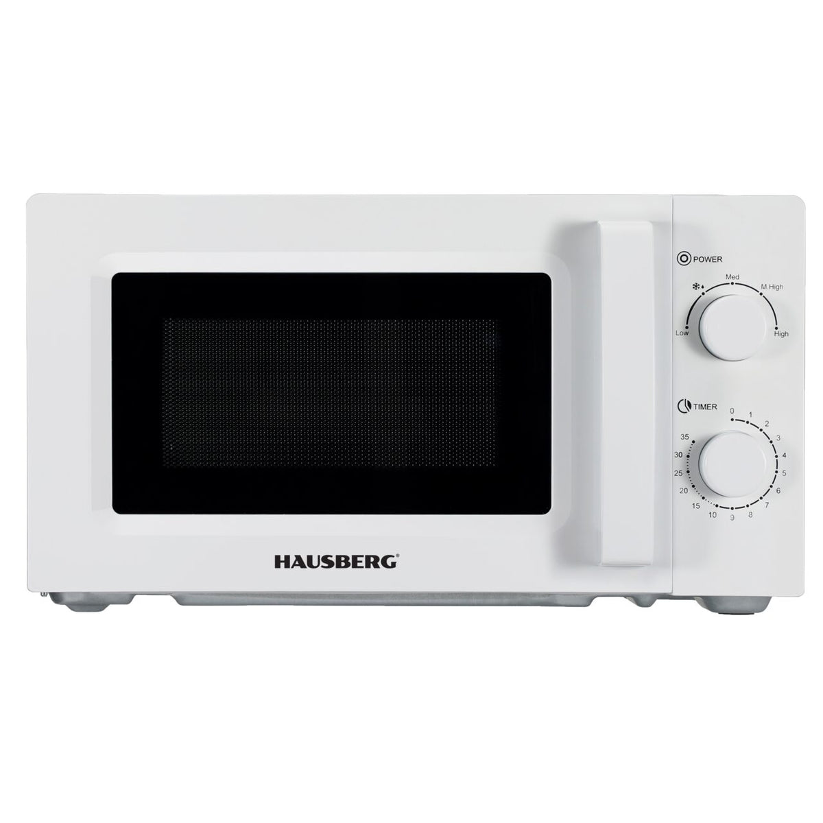 HAUSBERG HB-8008 mikrohullámú sütő, 20L, kiolvasztó funkció, belső világítás