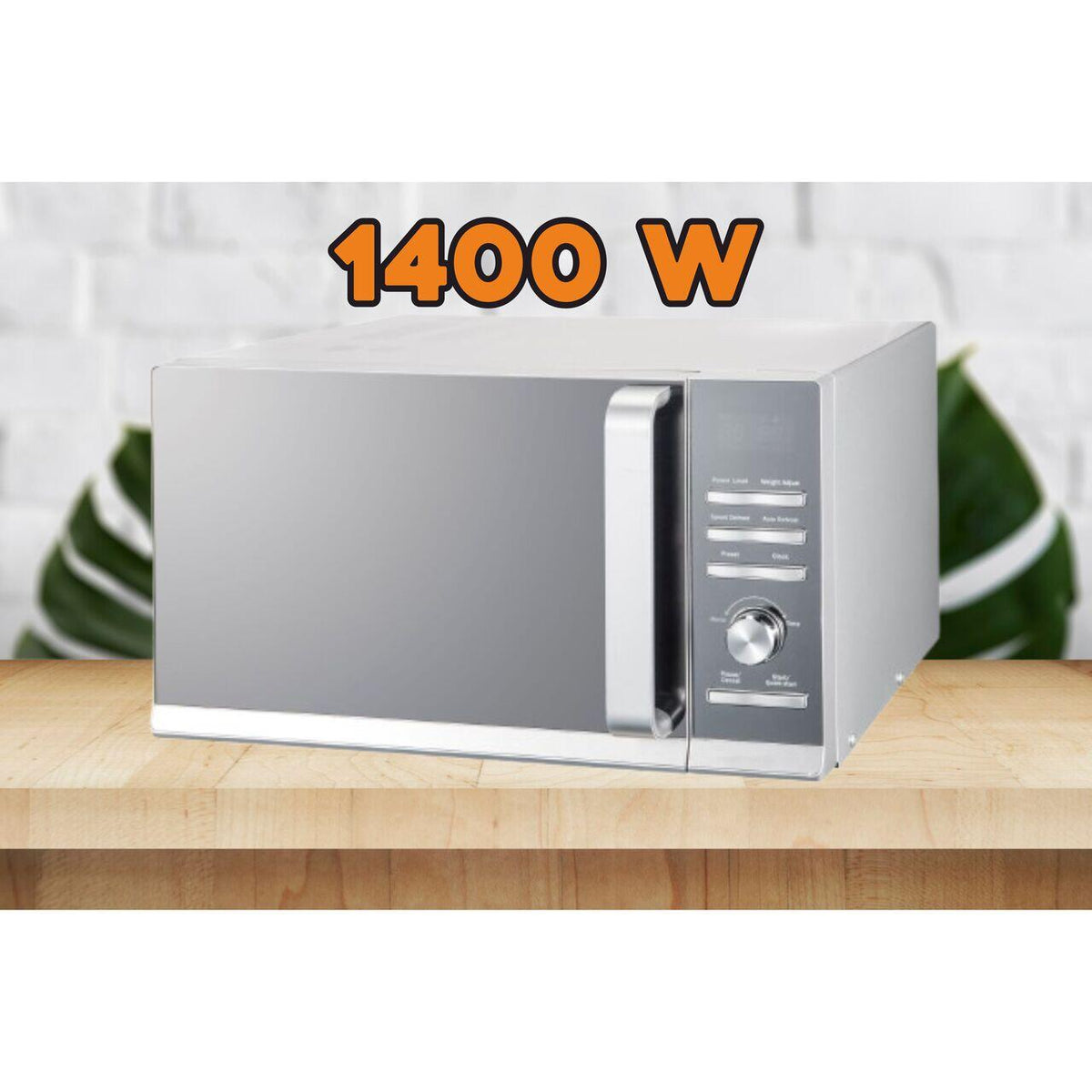Hausberg HB-8009 mikrohullámú sütő, 25 l, 1400 W, Digitális