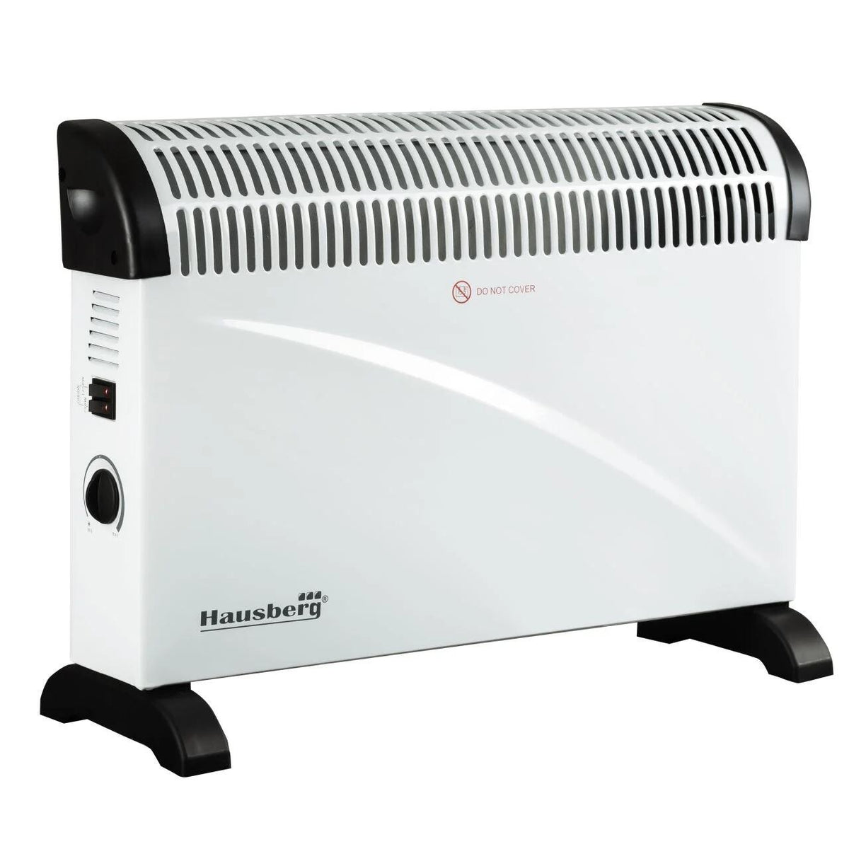 HAUSBERG HB-8206 elektromos konvektor, 3 teljesítményfokozat 750/1250/2000W, állítható termosztát, túlmelegedés elleni védelem, működésjelző lámpa