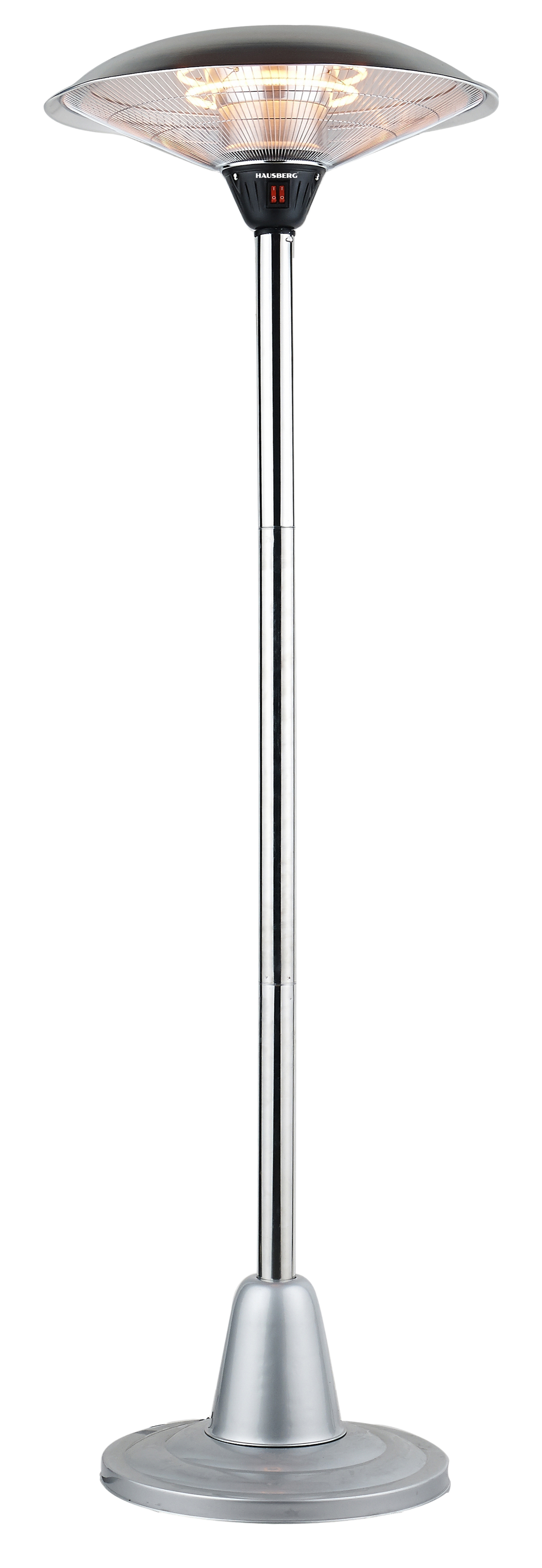 HAUSBERG HB-8819NG kültéri terasz gázfűtés, 14kW, 217cm, borulásvédelem