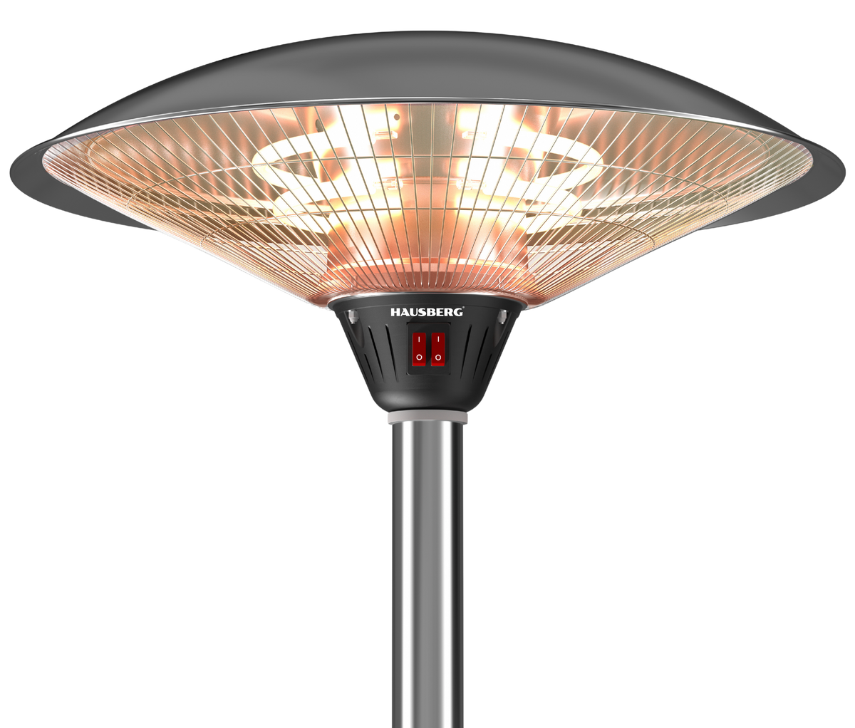HAUSBERG HB-8819NG kültéri terasz gázfűtés, 14kW, 217cm, borulásvédelem