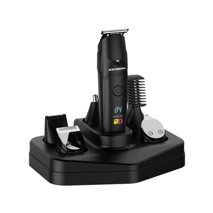 Hausberg HB-97NG Digital 10 az 1-ben újratölthető hajvágó készlet 600mAh USB Type-C