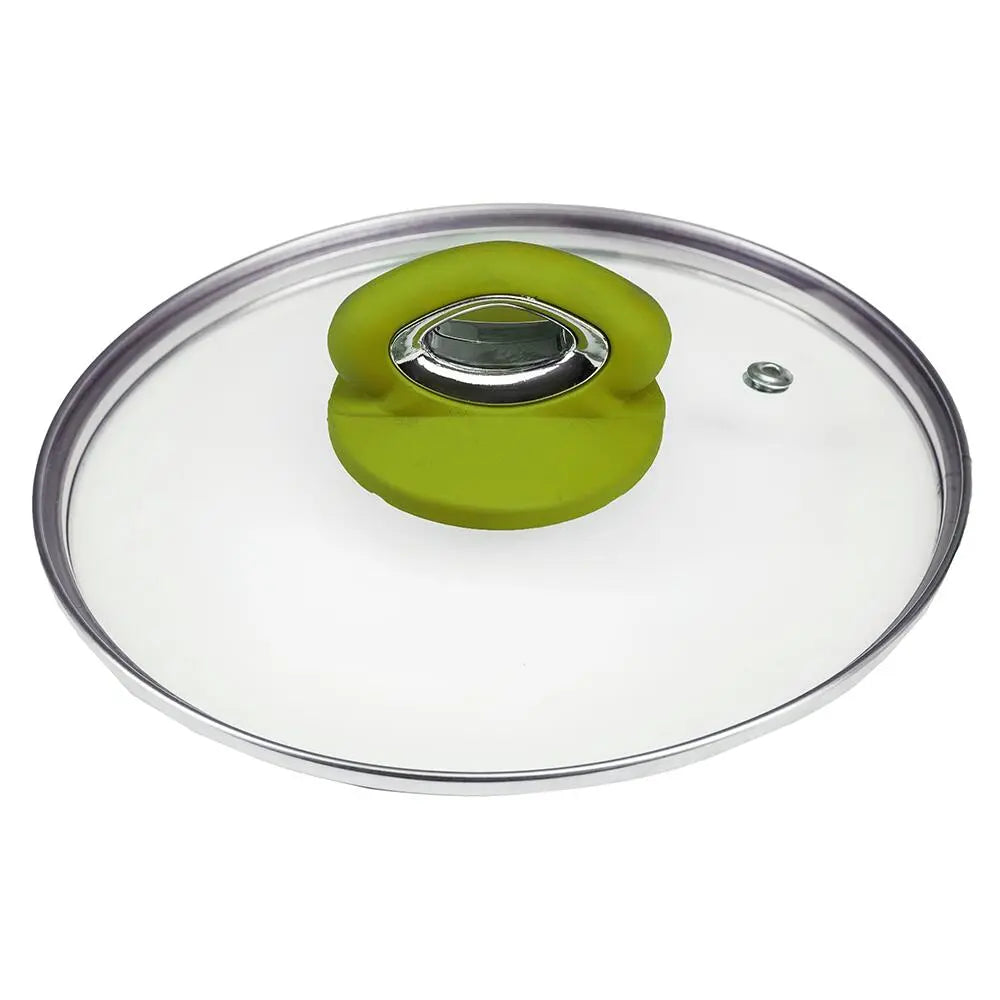 HAUSBERG HB-H715GA kerámia edény, 4.5L, alumínium, tapadásmentes belső bevonat, szilikon fogantyúk, sárga, 28x10.5cm