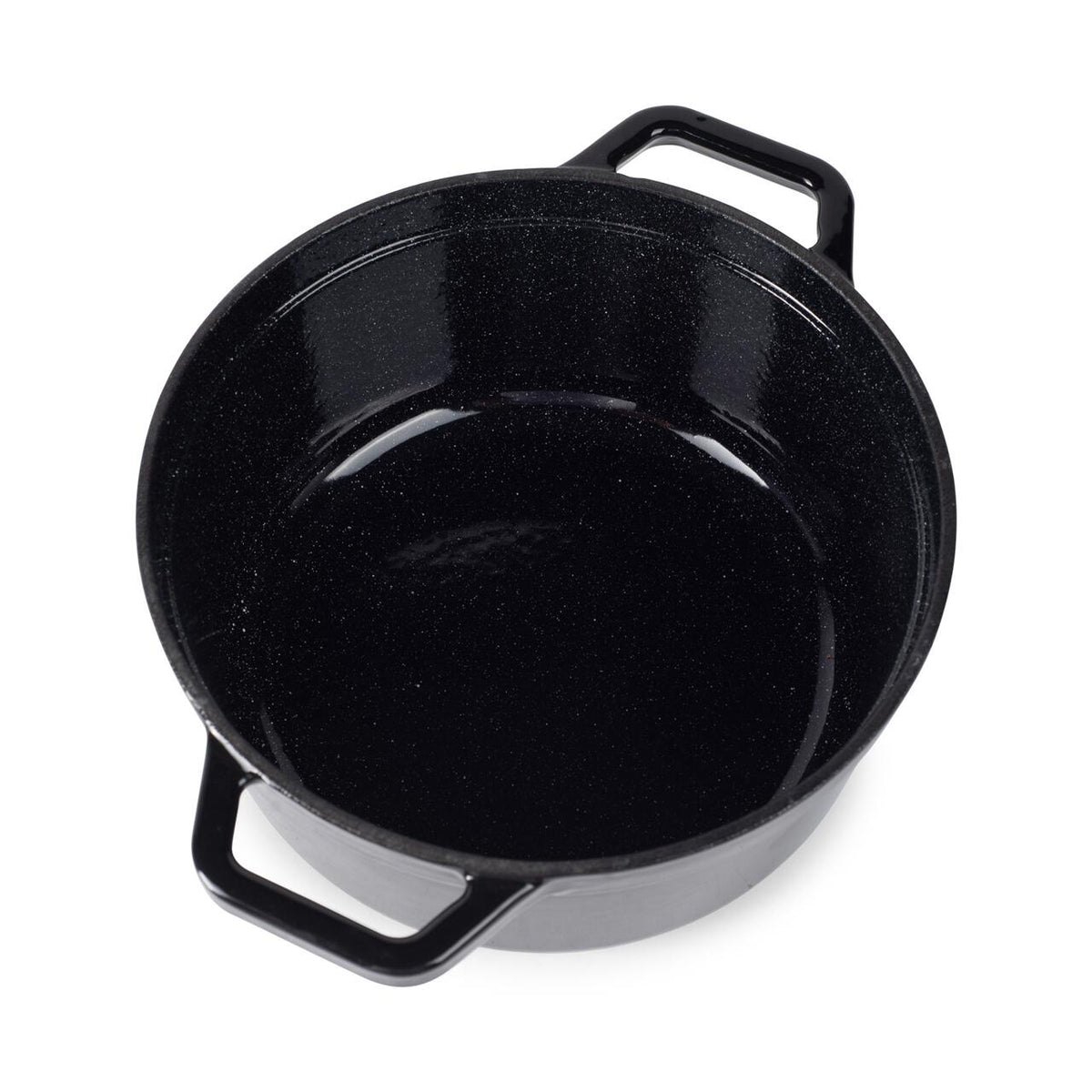 Hausberg HB-H742NG zománcozott öntöttvas lábas, 22 cm, 3 l, fekete