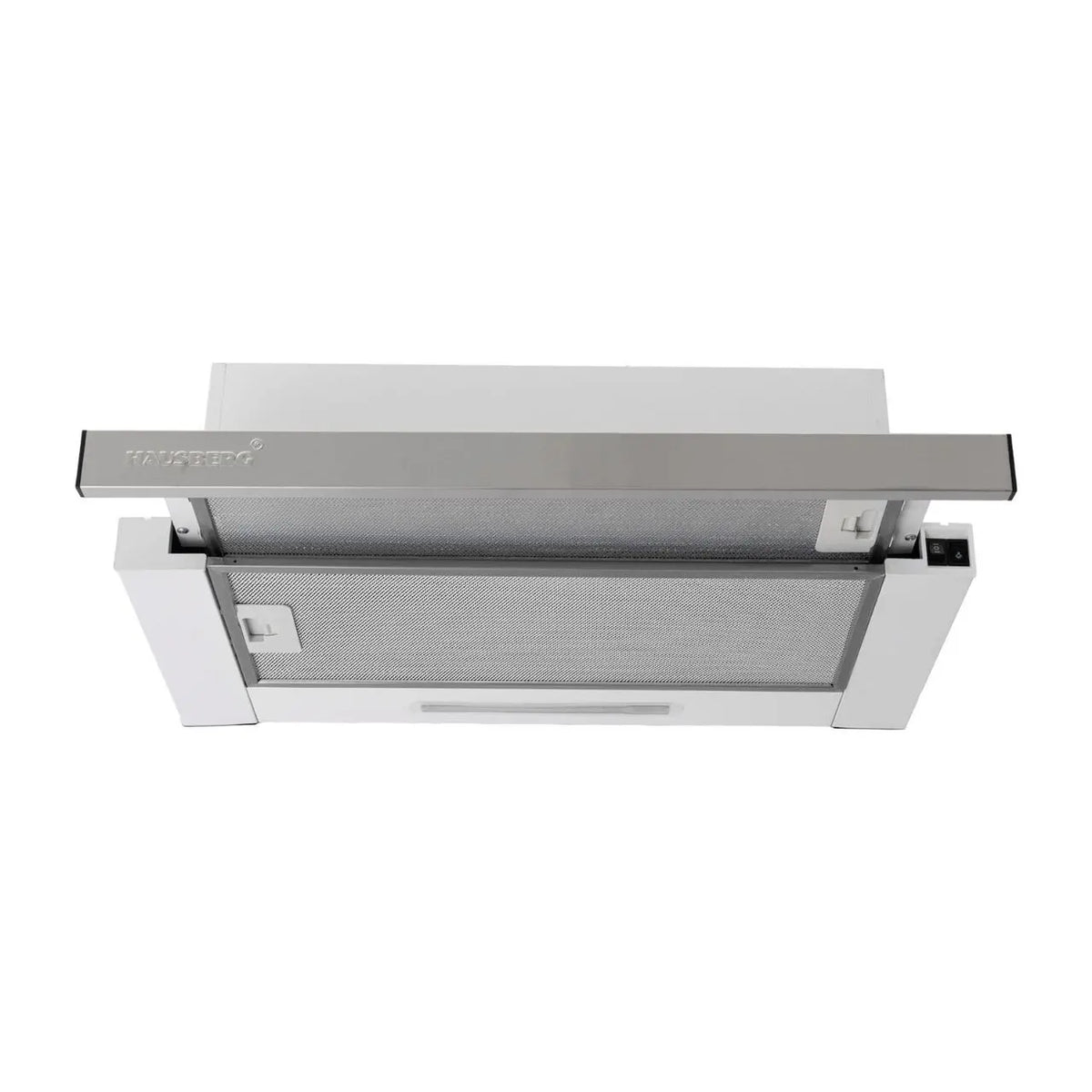 Hausberg HB-1285IN teleszkópos beépíthető páraelszívó, 420 m3/h elszívási teljesítmény, 2 motor, 60 cm, inox