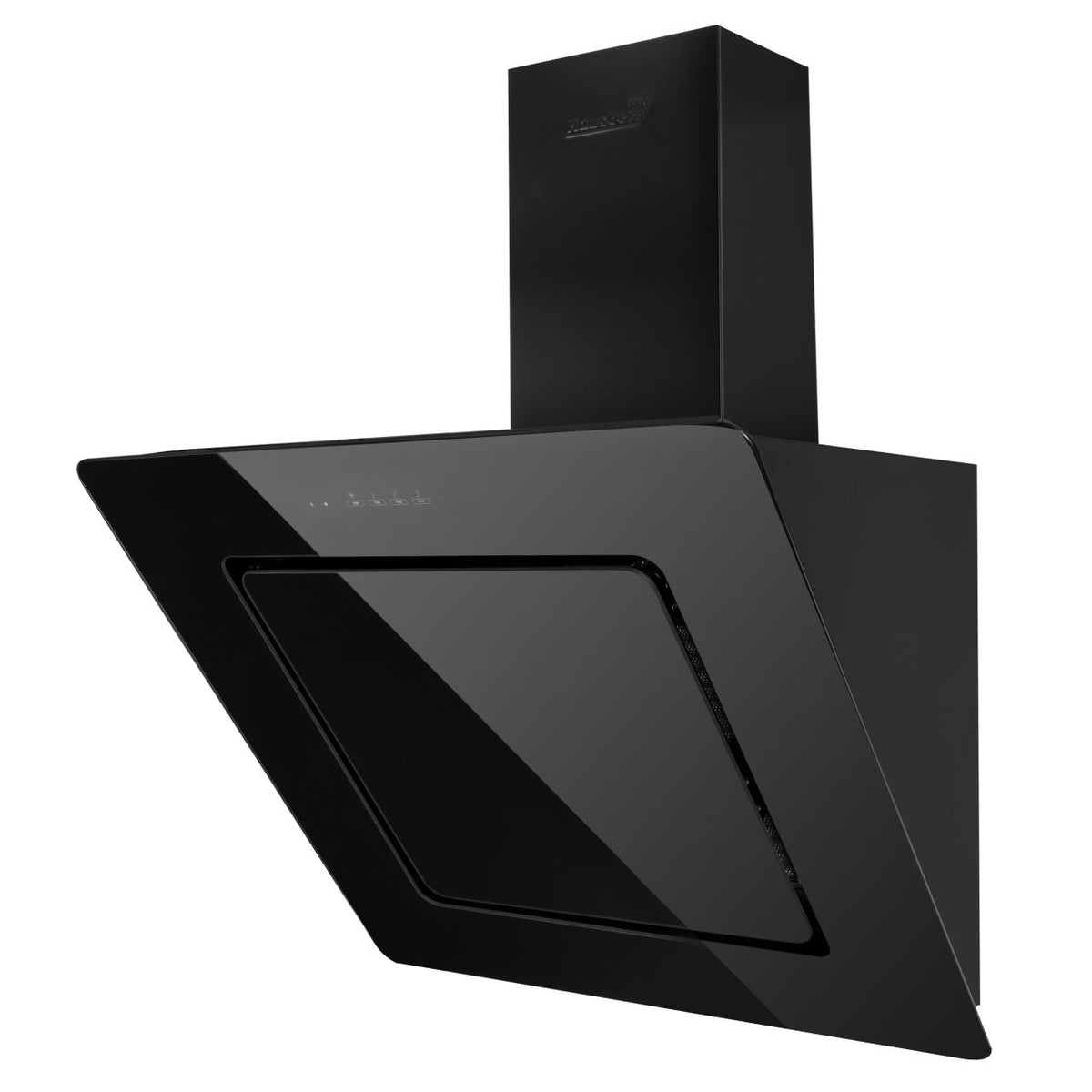 Hausberg HB-1290 dekoratív beépíthető páraelszívó, 600 m³/h elszívási teljesítmény, 60 cm, érintővezérlés, alumínium szűrő, fekete