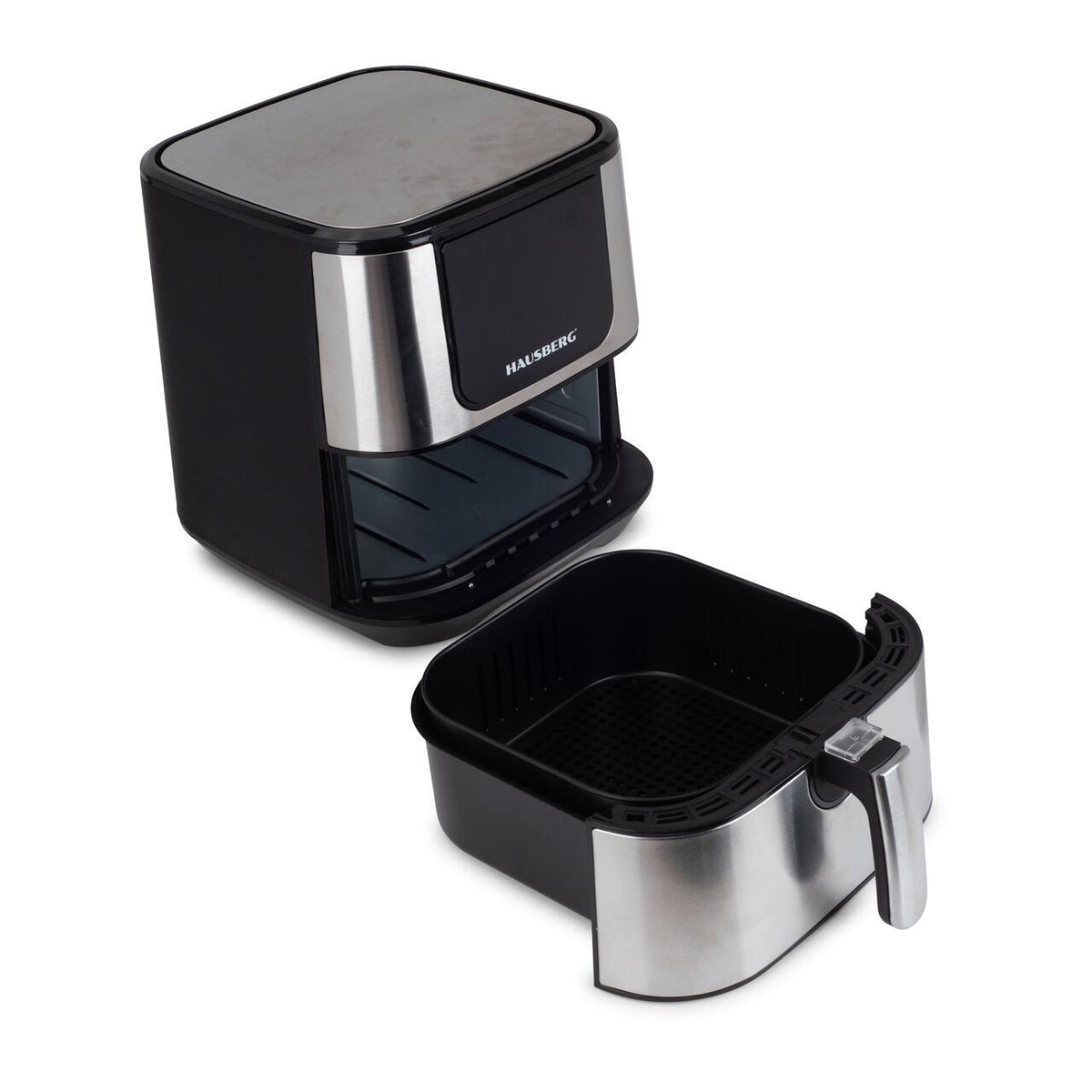 Hausberg HB-2365 Air Fryer, 1600-1800 W, 5.2 L, időzítő, túlmelegedés elleni védelem, hideg fogantyú, LCD kijelző