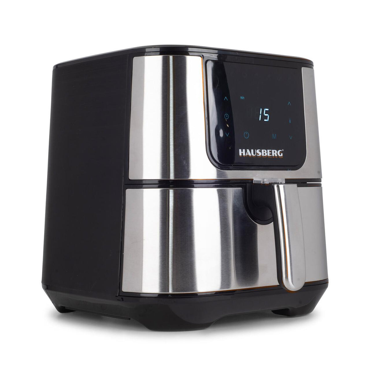 Hausberg HB-2365 Air Fryer, 1600-1800 W, 5.2 L, időzítő, túlmelegedés elleni védelem, hideg fogantyú, LCD kijelző