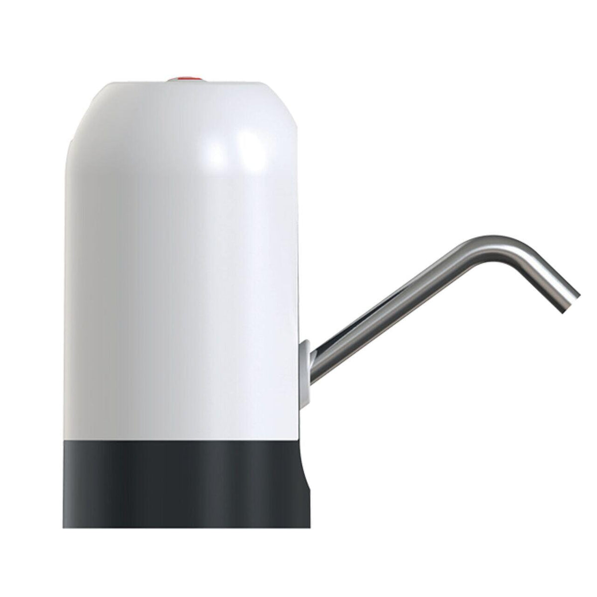 HAUSBERG HB-2605 újratölthető elektromos vízadagoló pumpa, rozsdamentes acél és műanyag, 10L-es PET palackokhoz, ON/OFF gomb, beépített akkumulátor, USB