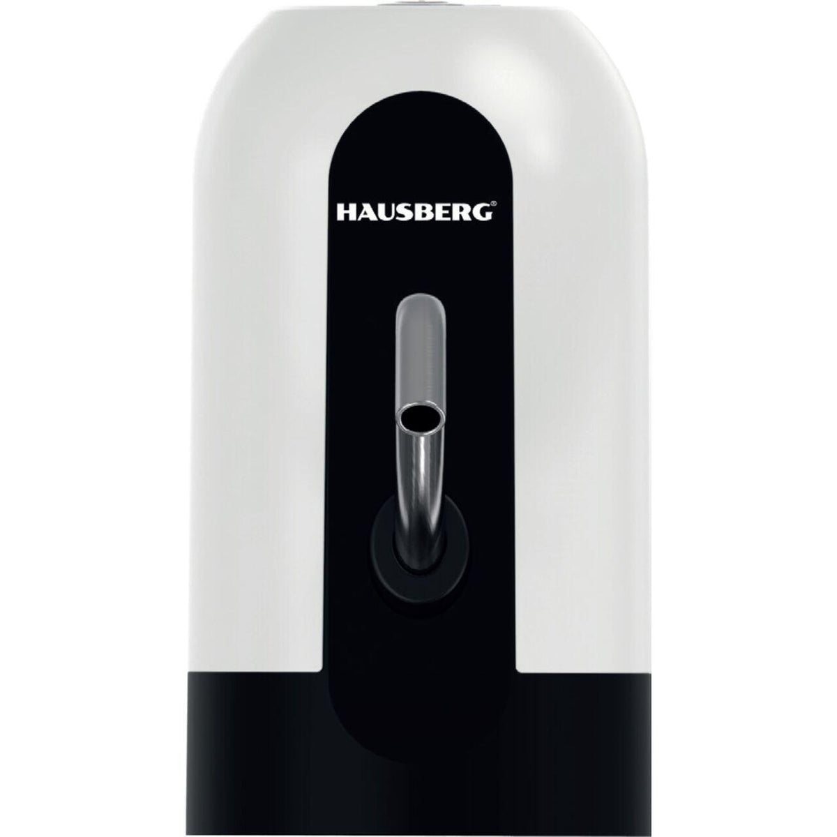 HAUSBERG HB-2605 újratölthető elektromos vízadagoló pumpa, rozsdamentes acél és műanyag, 10L-es PET palackokhoz, ON/OFF gomb, beépített akkumulátor, USB