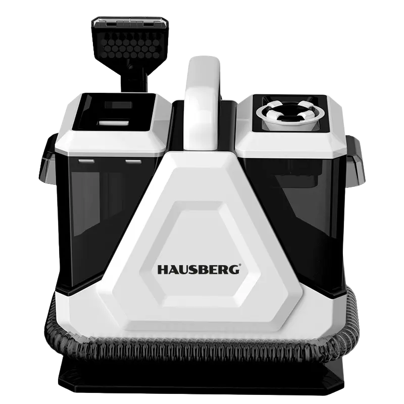 HAUSBERG HB-2898AB nedves/száraz szőnyeg-, kanapé- és kárpittisztító porszívó, 800 W, dupla víztartály, tartozékokkal