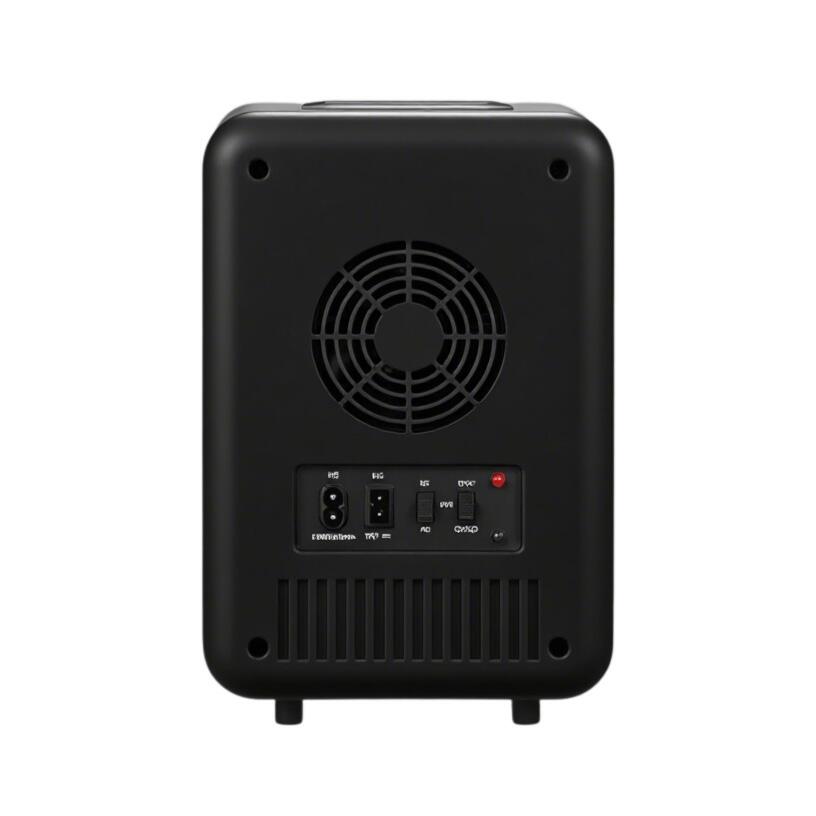 HAUSBERG HB291NG 4 literes mini kozmetikai hűtő, LED érintős tükörrel, hűtő-fűtő funkcióval, 12V/220V