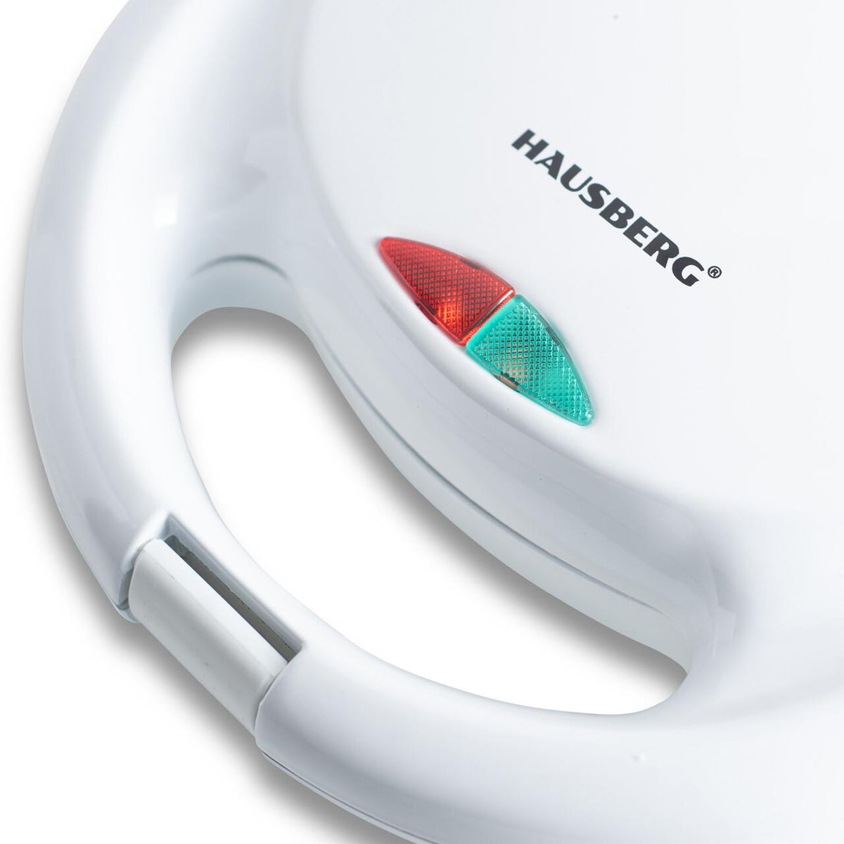 Hausberg HB-3522AB szendvicssütő, 1200 W, fehér színű, LED-es visszajelző, grill modell