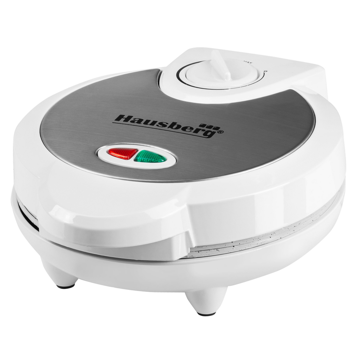Hausberg HB-3562AB gofrisütő, 1300 W, 4 szeletes, rozsdamentes acél ház