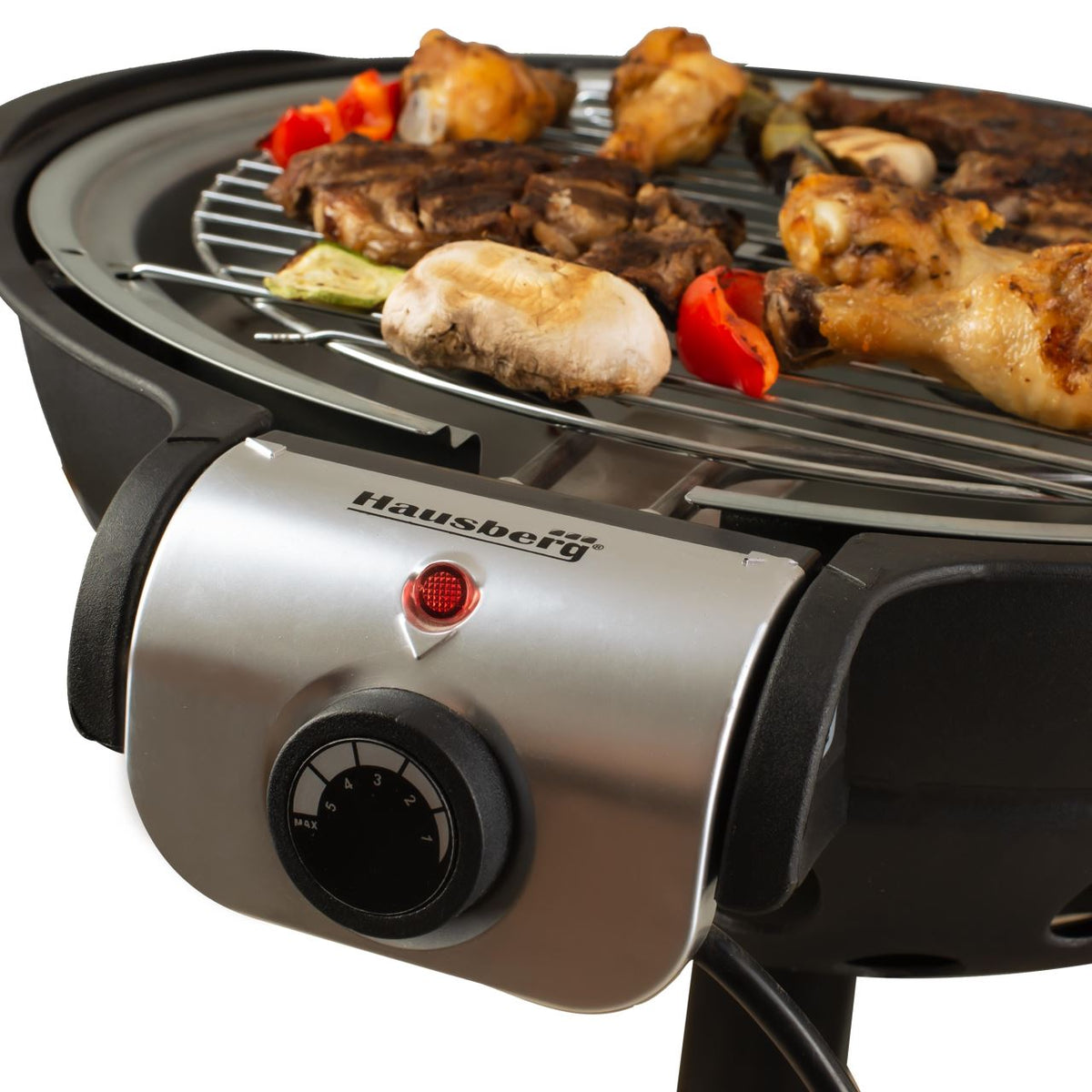 HAUSBERG HB-540 elektromos grillsütő, 1600W, fekete