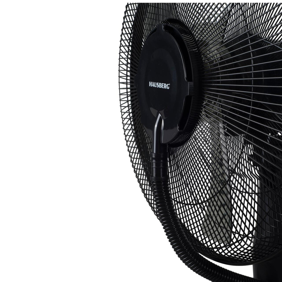 HAUSBERG HB-5601NG párásító ventilátor, 75W, 16 hüvelyk, 3 sebességfokozat, 7.5 órás időzítő, 2.8 literes tartály, LCD kijelző, távirányító