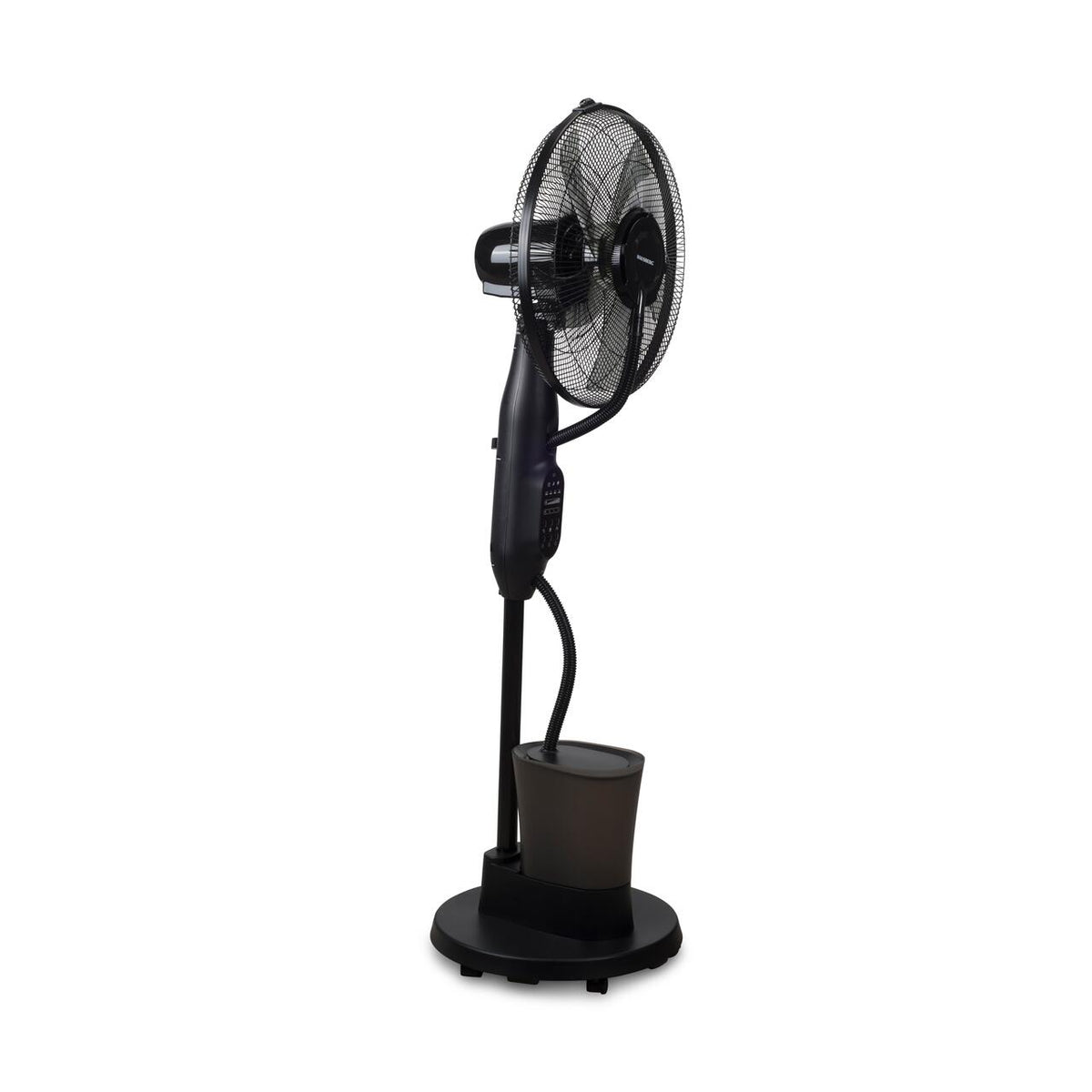 HAUSBERG HB-5601NG párásító ventilátor, 75W, 16 hüvelyk, 3 sebességfokozat, 7.5 órás időzítő, 2.8 literes tartály, LCD kijelző, távirányító