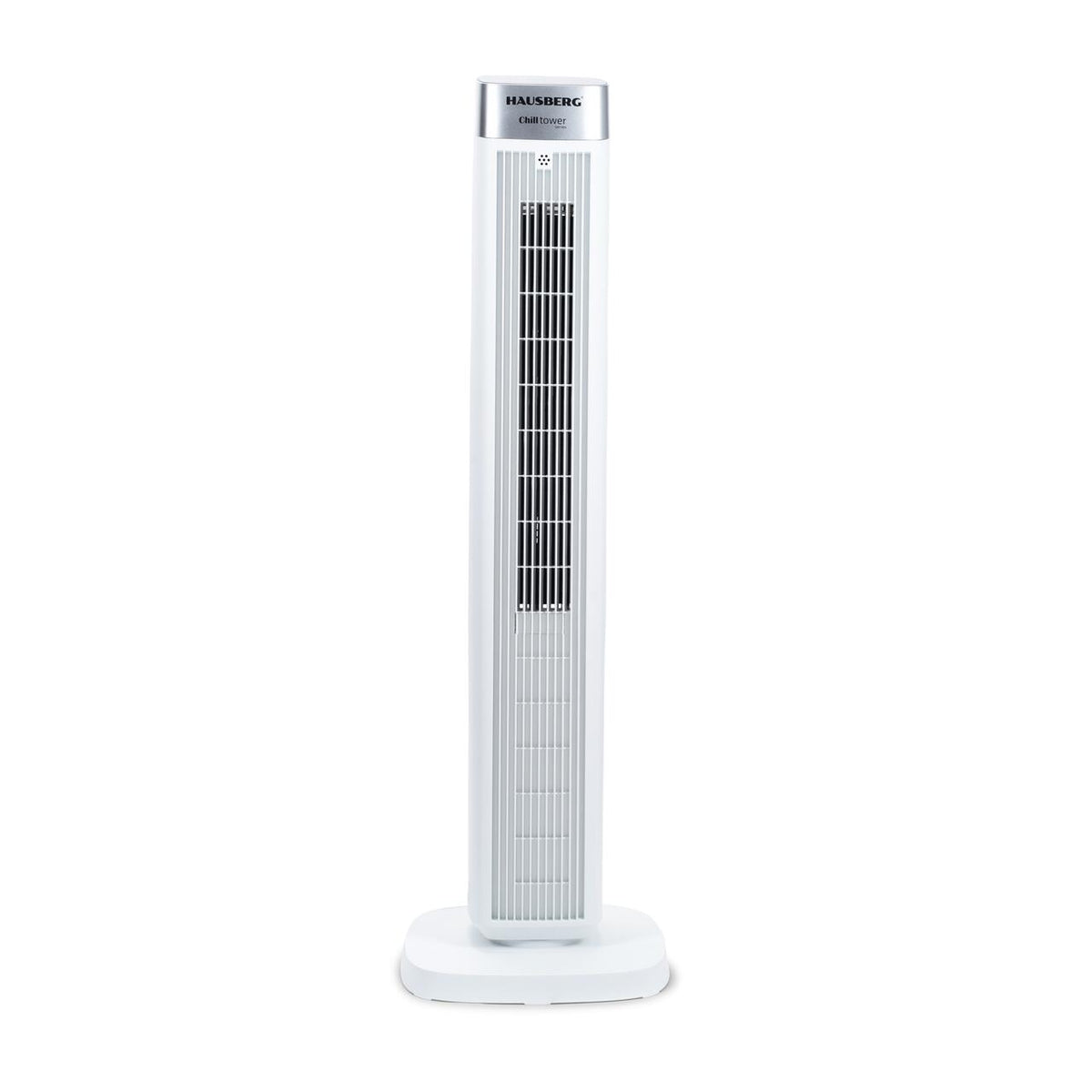 Ventilátor torony digitális HAUSBERG HB-5953AB, 55W, 41 inch, 3 sebességfokozat, 3 üzemmód, 24 órás időzítő, LED, oszcilláció, távirányító, illatanyag diffúzor