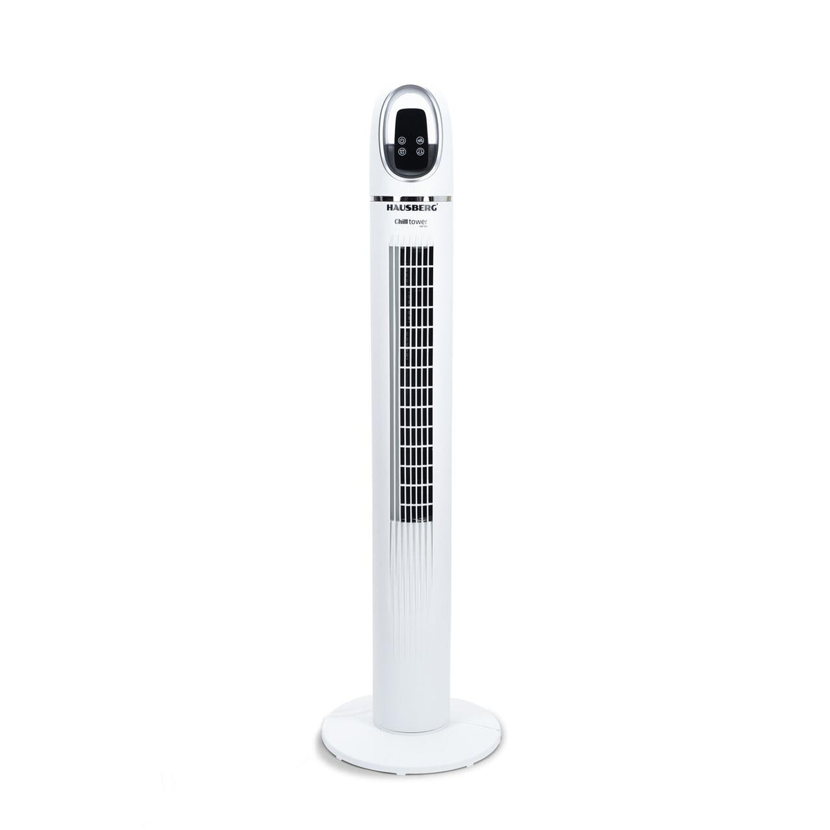 HAUSBERG HB-5958AB digitális toronyventilátor, 55W, 45 inch, 3 sebességfokozat, 24 órás időzítő, LED, oszcilláló, távirányító