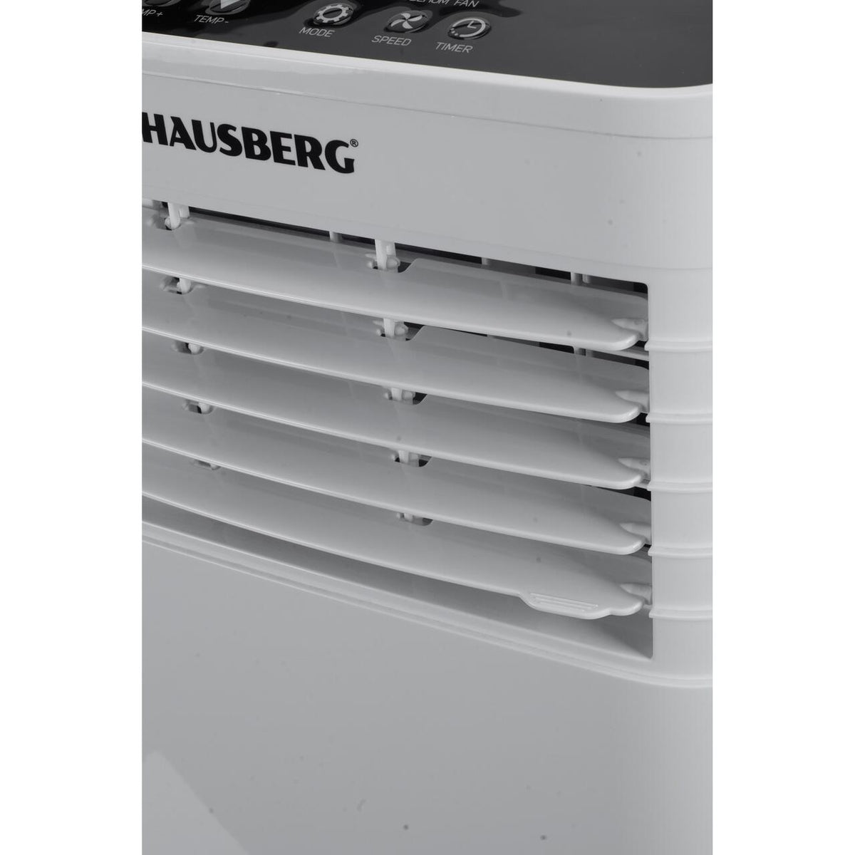 Hausberg HB-5960AB hordozható légkondicionáló, 9000 BTU, 1920W, 300 m3/h, LCD kijelző, fehér