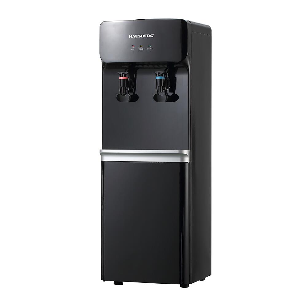 HAUSBERG HB-6023NG álló vízadagoló, fűtési teljesítmény 550 W, hűtési teljesítmény 85 W, rozsdamentes acél víztartály, fényjelző, állítható termosztát