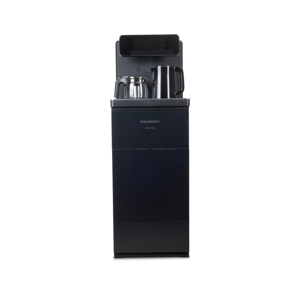 HAUSBERG HB-6030NG multifunkciós álló vízadagoló, alsó palackadagolóval és Tea Bar funkcióval, hideg/meleg víz, teáskanna, vízforraló, kompresszoros hűtés