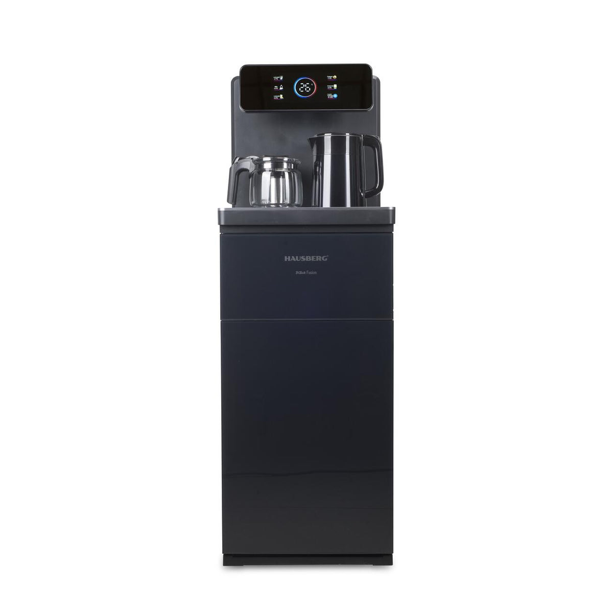 HAUSBERG HB-6030NG multifunkciós álló vízadagoló, alsó palackadagolóval és Tea Bar funkcióval, hideg/meleg víz, teáskanna, vízforraló, kompresszoros hűtés