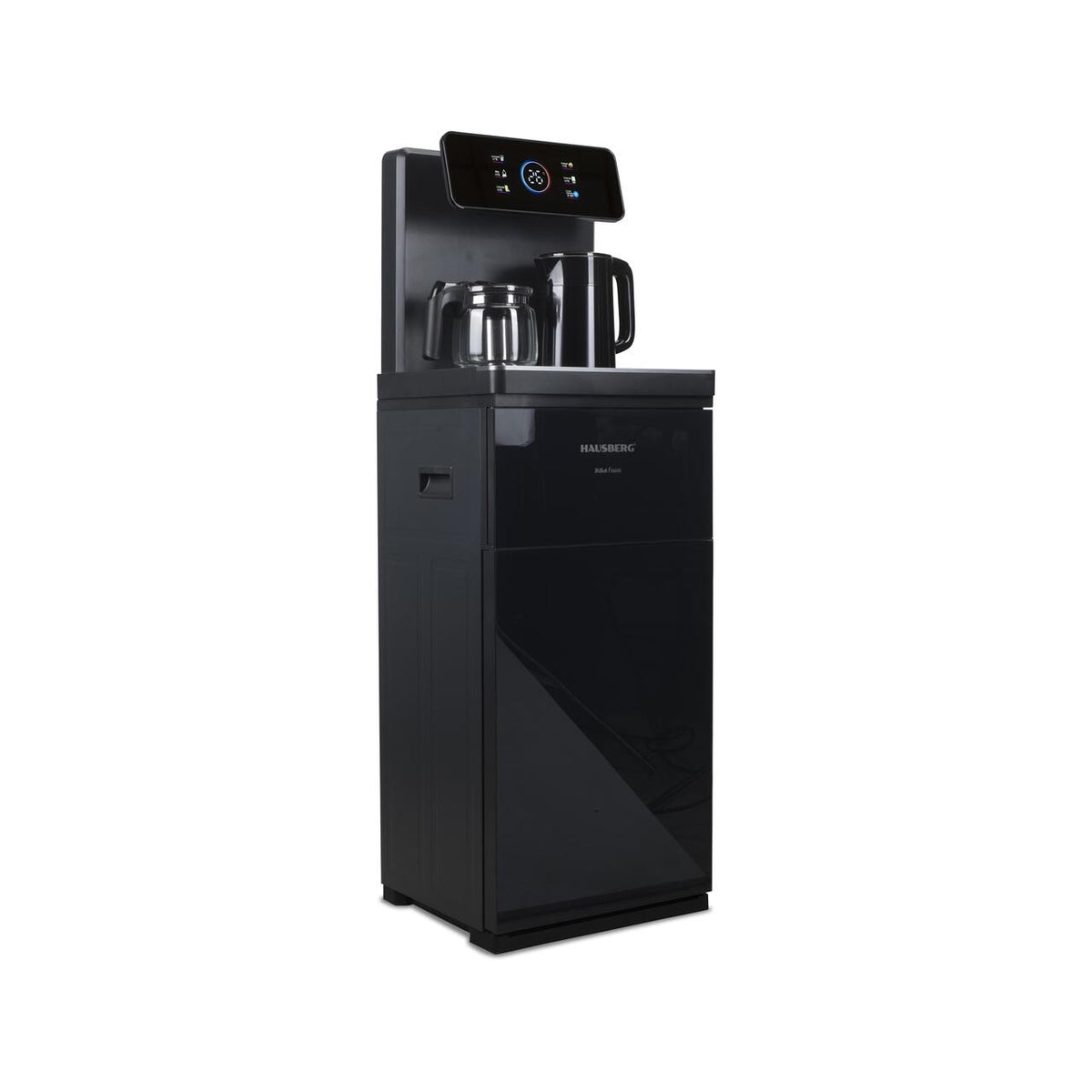 HAUSBERG HB-6030NG multifunkciós álló vízadagoló, alsó palackadagolóval és Tea Bar funkcióval, hideg/meleg víz, teáskanna, vízforraló, kompresszoros hűtés