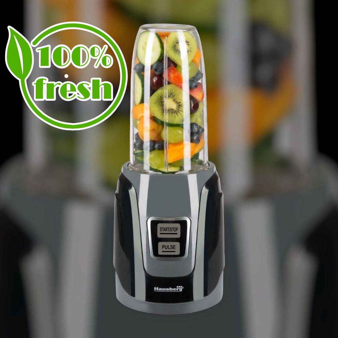 Blender Hausberg HB-7675NG fekete, teljesítmény 1000W, kapacitás 1000ml, rézmotor