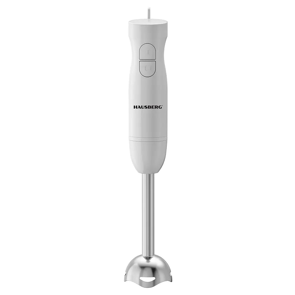 Blender 3 az 1-ben HAUSBERG HB-7701AB, 500W, 2 sebesség, ABS anyag, rozsdamentes acél pengék, pohár űrtartalom 700ml, aprító 500ml, fehér