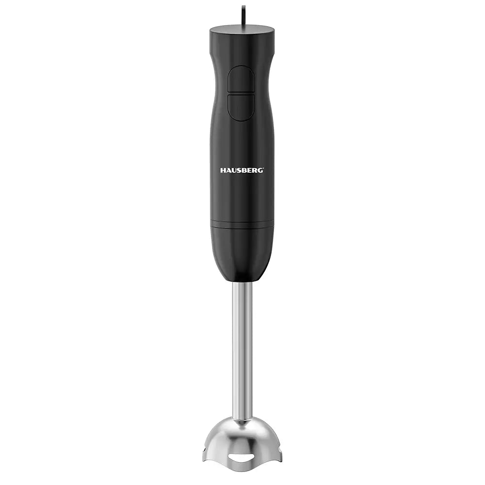 Blender 3 az 1-ben HAUSBERG HB-7701NG, 500W, 2 sebességfokozat, ABS anyag, rozsdamentes acél pengék, pohár kapacitása 700ml, aprító 500ml, fekete
