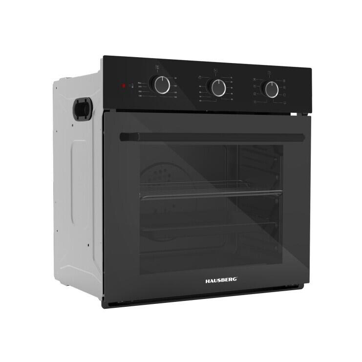 Hausberg HB-8044NG beépíthető elektromos sütő 58L 1600W Turbo 9 program Fekete