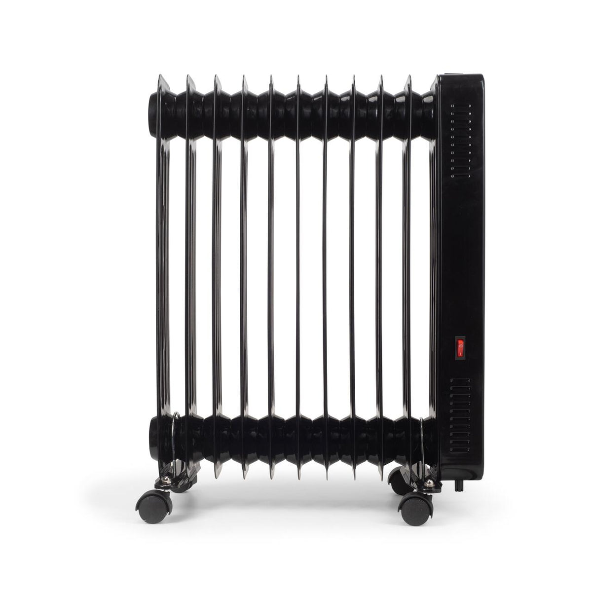HAUSBERG HB-8955NG digitális elektromos radiátor távirányítóval, 2500W, 11 tag, 3 fokozat, elektronikus termosztát, túlmelegedés elleni védelem, felborulás elleni védelem