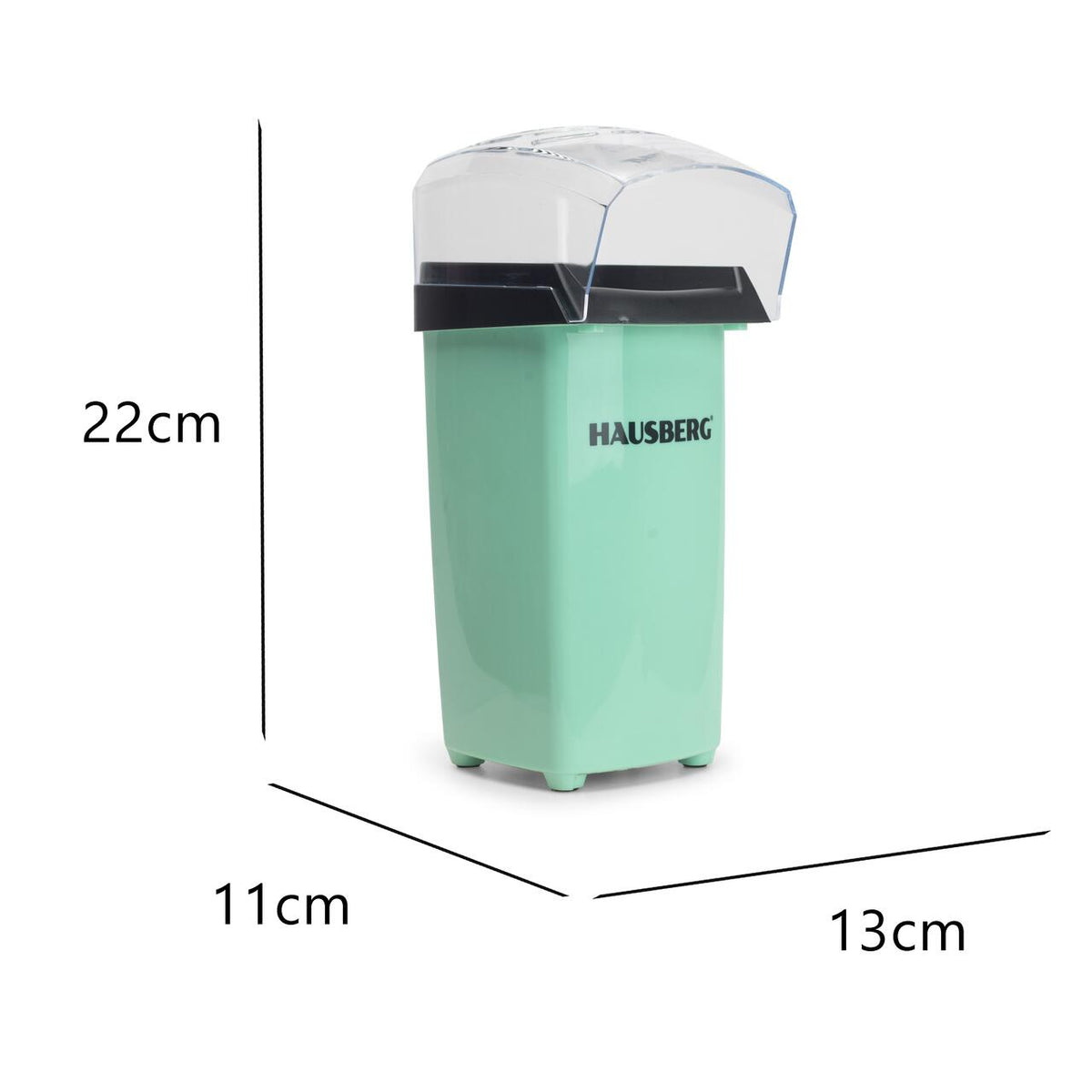 Popcorn készítő gép, Hausberg HB910VR 1000 W, forró levegős, prémium
