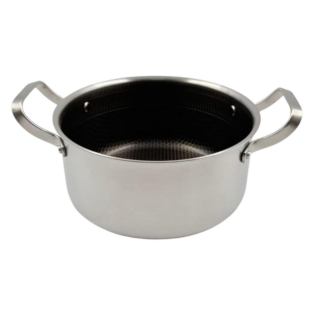 Hausberg HB-HLUX775 3-rétegű nemesacél lábas, 24 cm, 5,1 l, méhsejtes szerkezet, tapadásmentes, minden főzőlaphoz