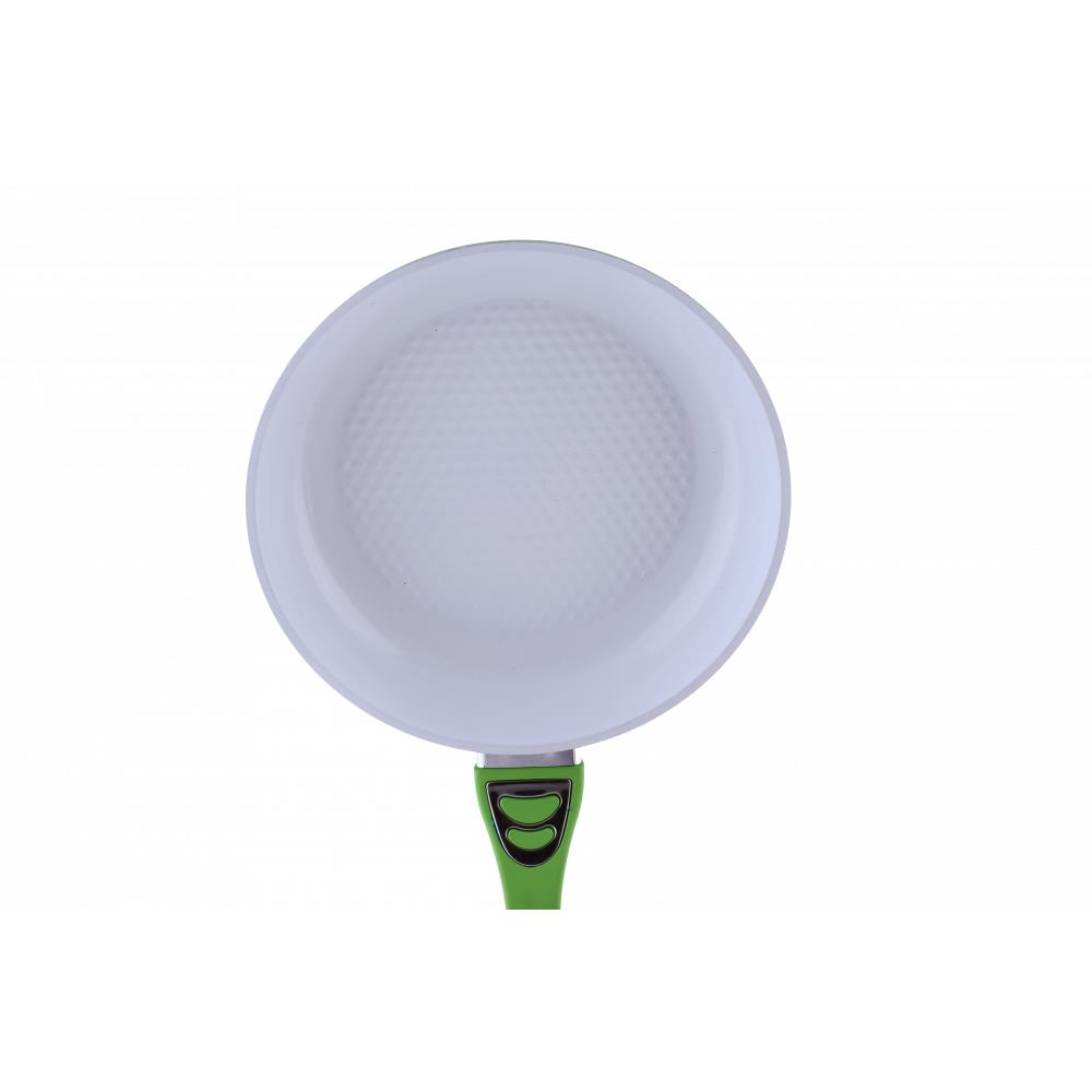 Ertone ERT-MN 324 kerámia serpenyő, levehető szilikon nyéllel, 24 cm-es méret, ergonomikus kialakítás, környezetbarát főzés,