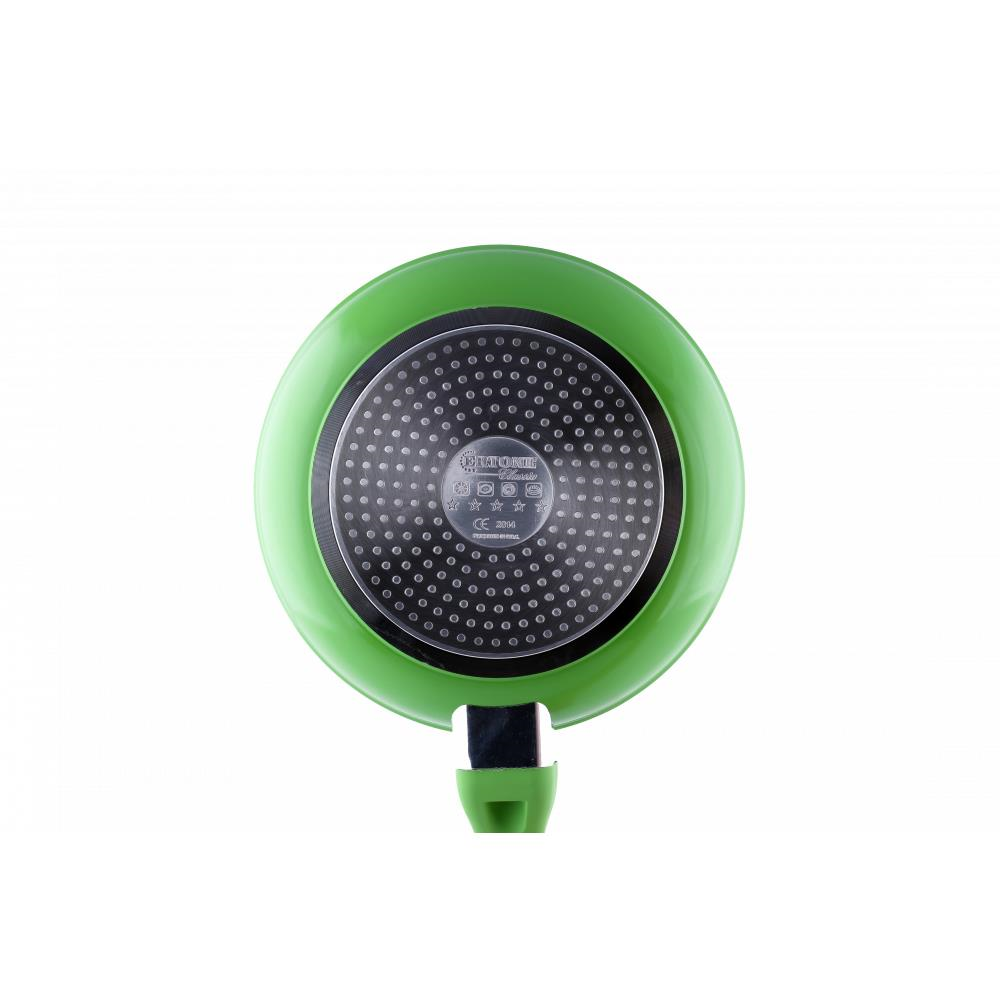 Ertone ERT-MN 324 kerámia serpenyő, levehető szilikon nyéllel, 24 cm-es méret, ergonomikus kialakítás, környezetbarát főzés,