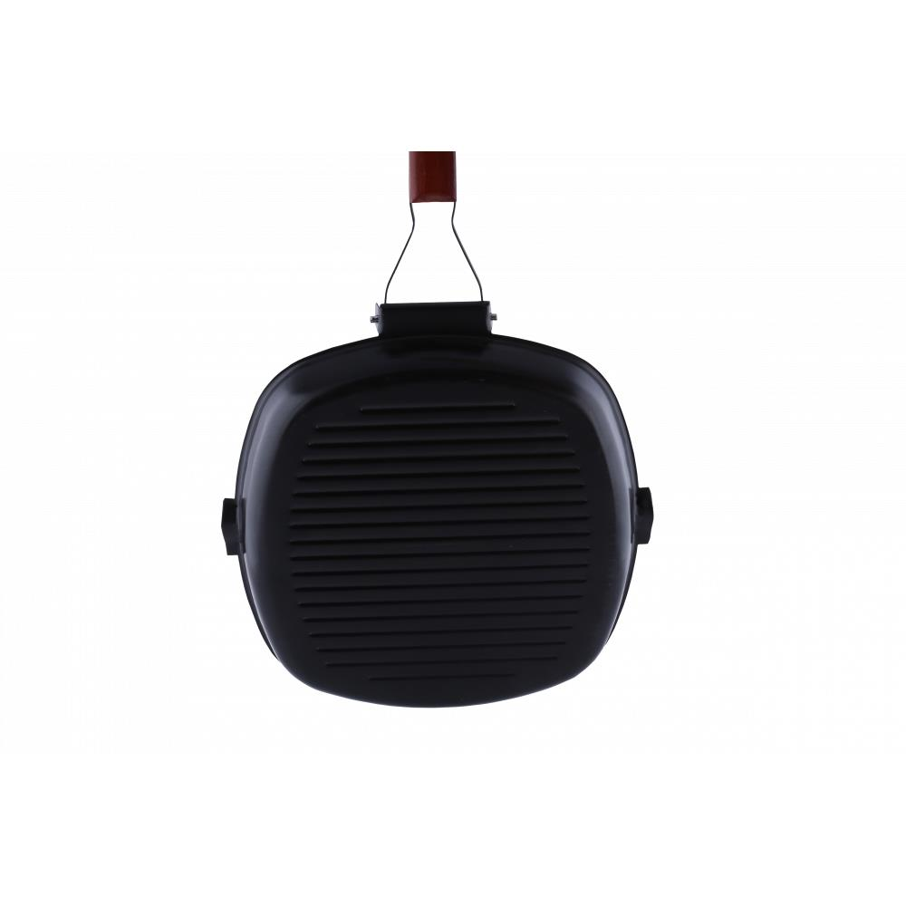Ertone ERT-MN-528 GRILL serpenyő, öntött alumínium, 28 cm, ergonomikus kialakítás