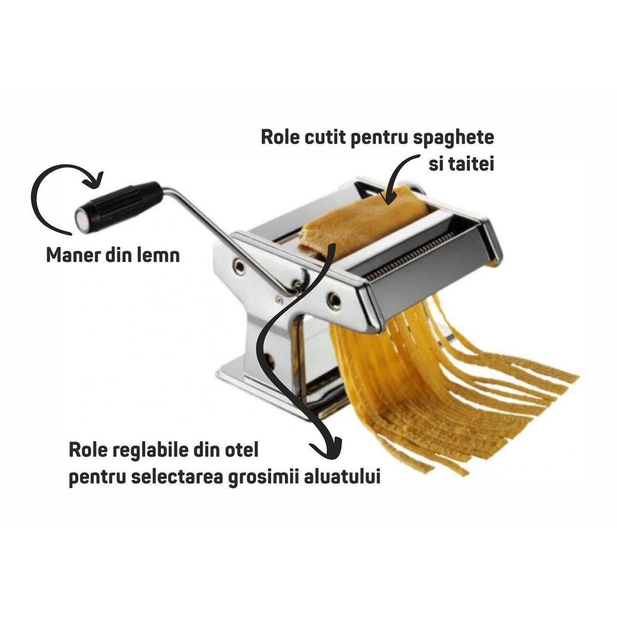 Ertone ERT-MN 405 Manuális tészta- és metéltkészítő gép, Inox
