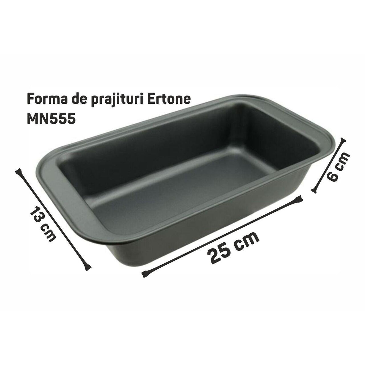 ERTONE MN555 sütőforma, 25x13x6