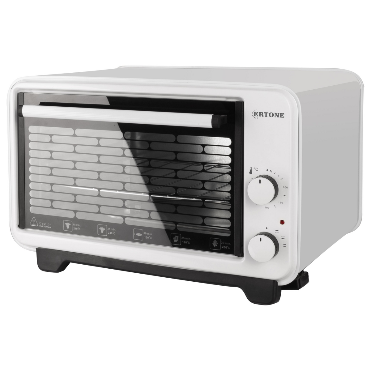 Ertone MN9135AB elektromos sütő, 36L, 1420W, állítható magasság, 2 tepsi, fehér