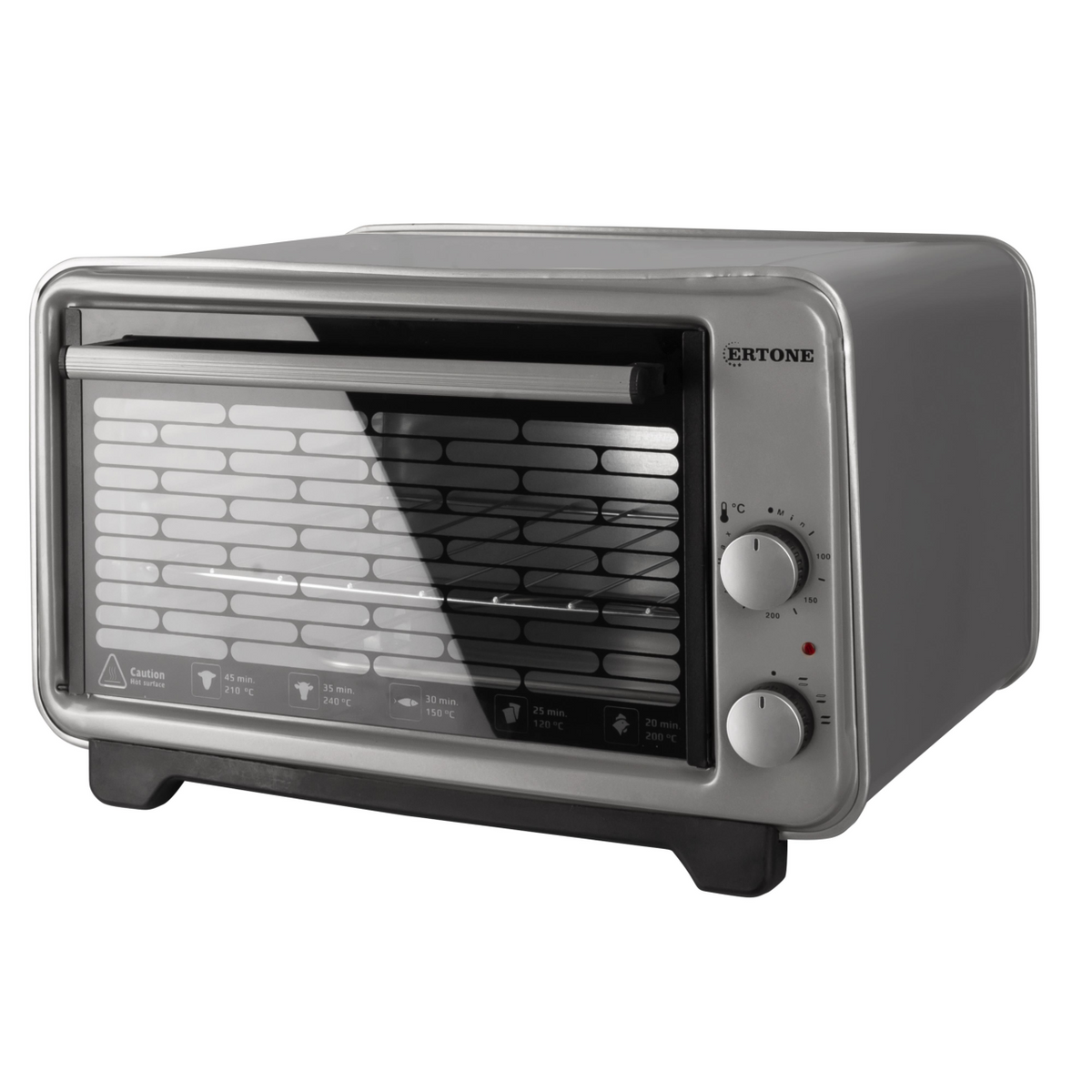 Ertone MN9135GR elektromos sütő, 36L, 1420W, állítható magasság, 2 tepsi, szürke
