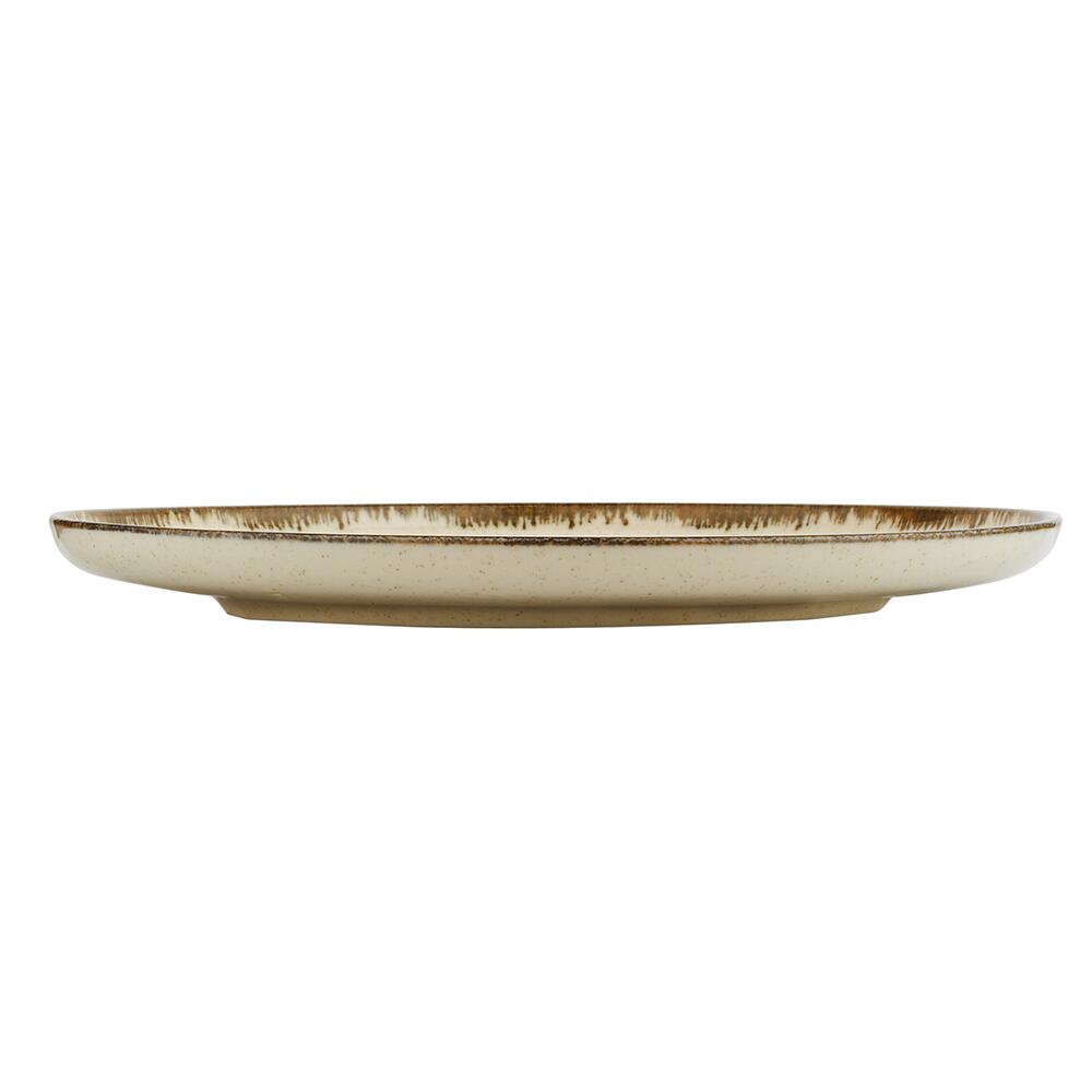 Kutahya Porselen Dotti Modern étkészlet, 24 részes, 6 személyes, porcelán, fahéj színű
