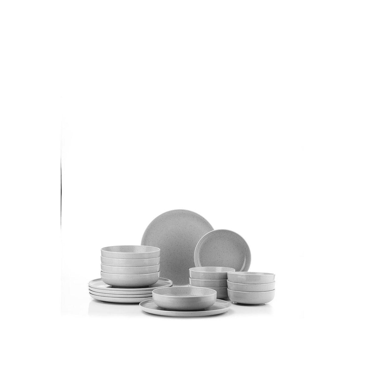 Kutahya Porselen Moderna Matte 18 részes étkészlet, 6 személyes, szürke porcelán