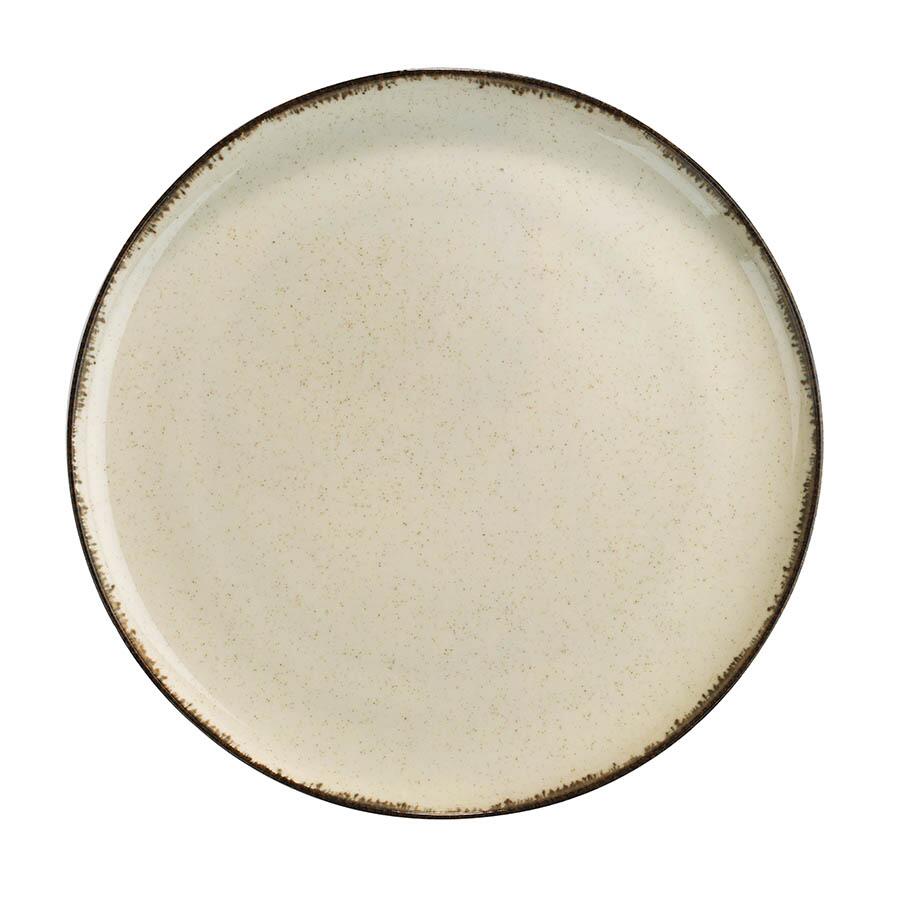 Kutahya Porselen Dotti Modern étkészlet, 24 részes, 6 személyes, porcelán, fahéj színű