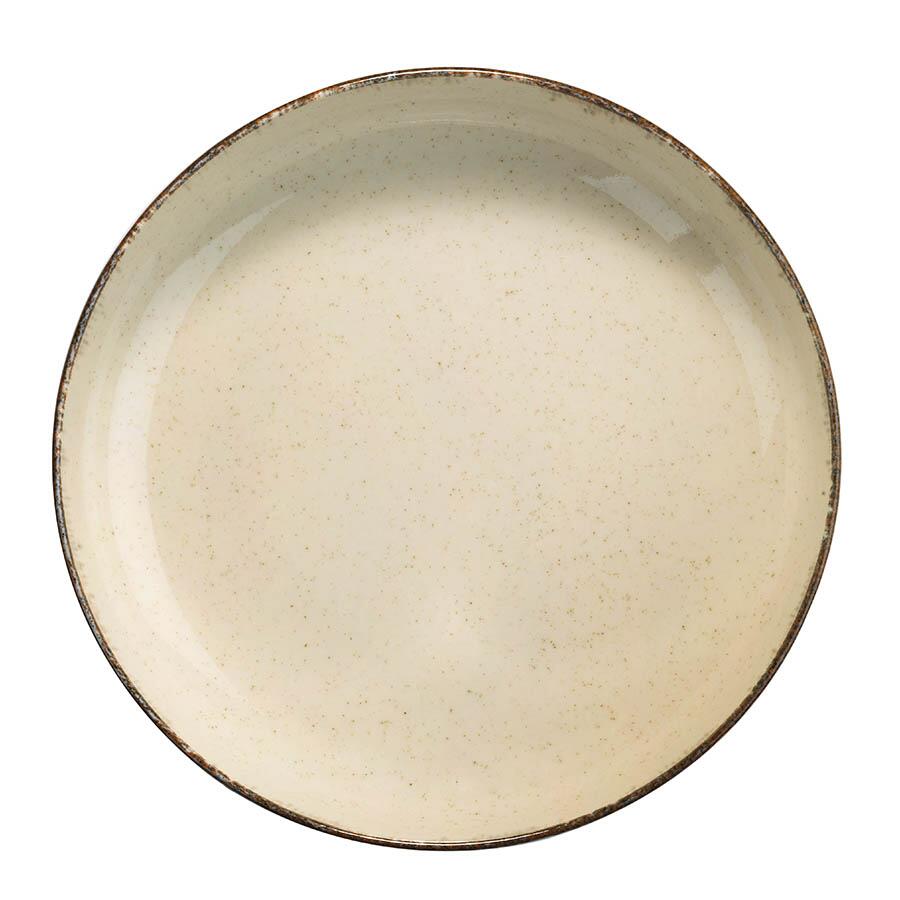 Kutahya Porselen Dotti Modern étkészlet, 24 részes, 6 személyes, porcelán, fahéj színű