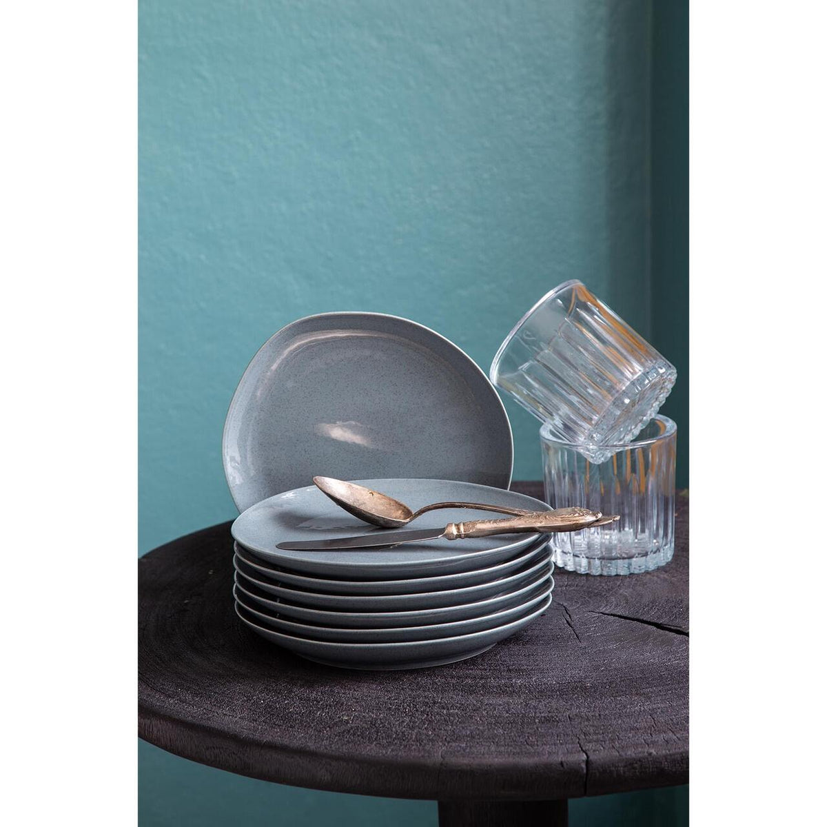Kutahya Porselen SOHO 18 részes, 6 személyes étkészlet, kék, porcelán