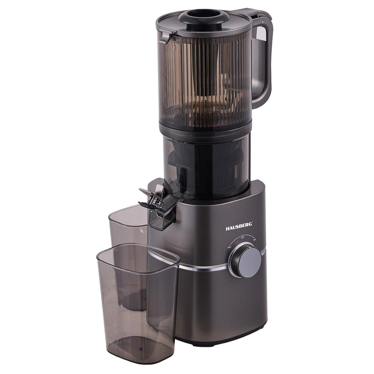 Hausberg HB7518GR gyümölcscentrifuga, 120mm, 250W, lassú préselés, 60 ford./perc